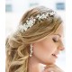 Bridal flower crystal halo