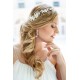 Bridal flower crystal halo
