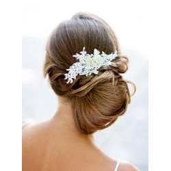 Bridal lace hair comb