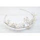 Pearls and crystals handcrafted bridal tiara