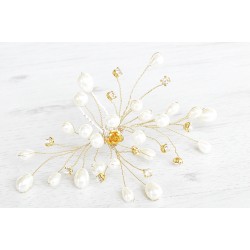 Handmade wedding pearls hairpins