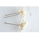 Handcrafted wedding pearls hair pins