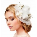 Bridal floral hair accessory