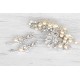 Champagne pearls and crystals jewelry set