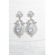 Bridal dangle crystals earrings