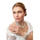 Crystal pearl bridal bracelet