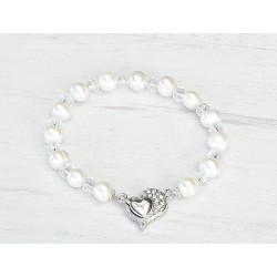 Classic wedding pearls bracelet