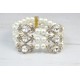 Bridal cuff gold crystal bracelet