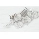 Vintage inspired crystal wedding comb