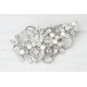 Pearls and crystals hair comb