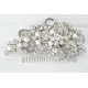 Pearls and crystals hair comb