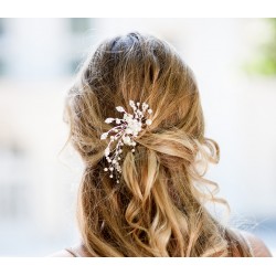 Silver Wedding hair comb