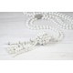 Bridal backdrop pearls necklace