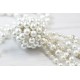 Bridal backdrop pearls necklace