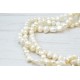 Bridal freshwater three strand pearl necklace 