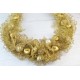 Unique gold wire wedding necklace collar